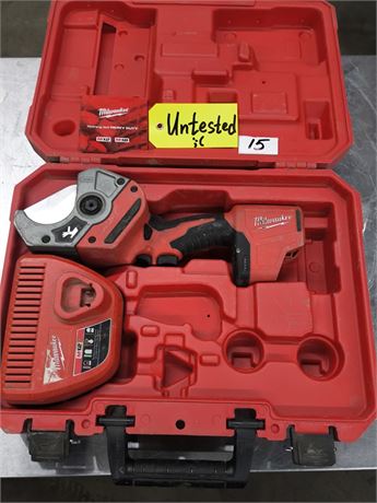 Lot 15 - Milwaukee Cordless PVC Shear