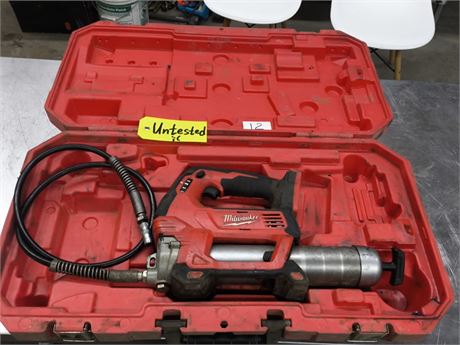Lot 12 - Milwaukee Cordless Grease Gun
