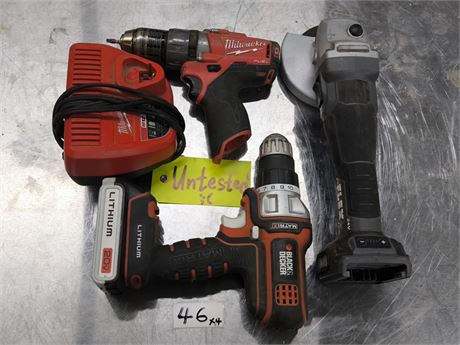 Lot 46 - Various Cordless Power Tools