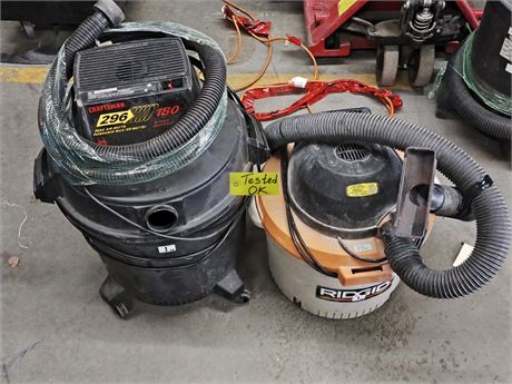 Lot 1 - Shop Vacuums