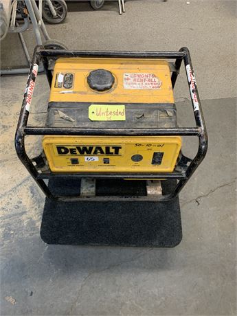 Lot 65 - DeWalt Portable Generator