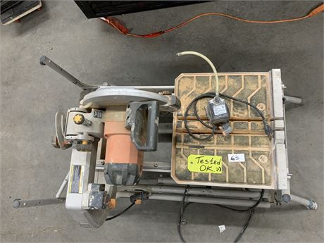 Lot 63 - Ridgid 10-inch Wet Tile Saw