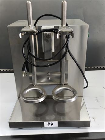 Lot 48 - stainless steel double-cup automatic milk tea shaker machine