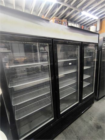Lot 57 - Atosa MCF8724GR commercial glass door merchandiser refrigerator