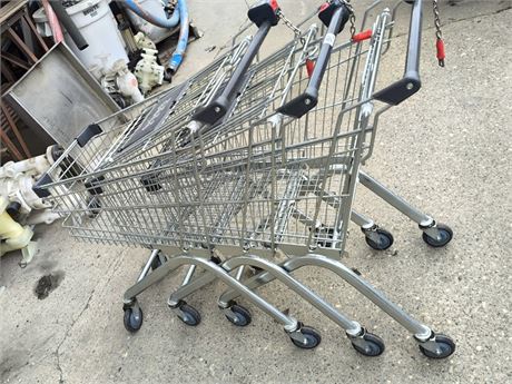 Lot 131 - Wire Shopping Carts
