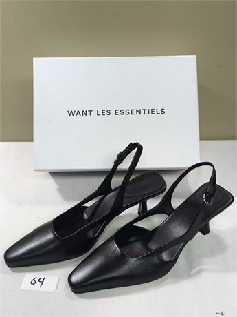 Lot 64 - Women's Slingback Heels Want Les Essentiels Holshe