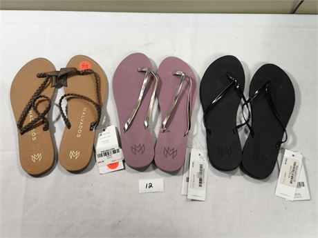 Lot 12 - Malvados Women's Flip-Flop Sandals