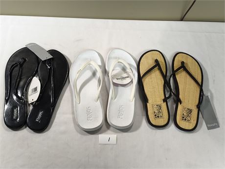 Lot 1 - Flojos Women's Flip-Flop Sandals