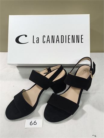 Lot 66 - Women's Suede Heeled Sandals La Canadienne Foxy