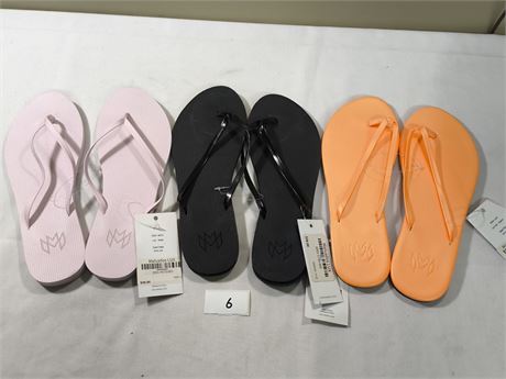 Lot 6 - Malvados Women's Flip-Flop Sandals
