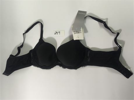 Lot 249 - Simone Perele Promesse Black 3D Plunge Bra