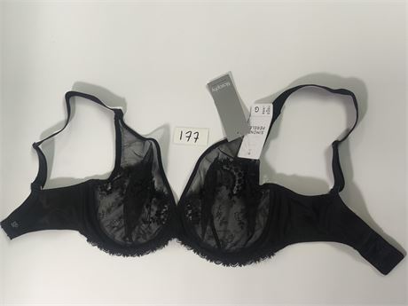 Lot 177 - Simone Perele Wish Full Cup Black Plunge Bra