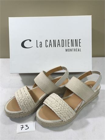 Lot 73 - Women's Suede Heeled Sandals La Canadienne Casablanca
