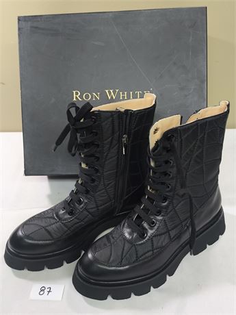 Lot 87 - Women's Quilted Ankle Boots Ron White Charity