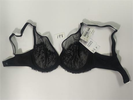 Lot 198 - Simone Perele Wish Full Cup Black Plunge Bra