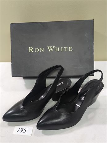 Lot 135 - Women's Leather Slingback Heels Ron White Rona