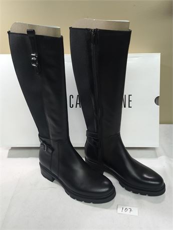 Lot 107 - Women's Black Leather Riding Boots La Canadienne Saint