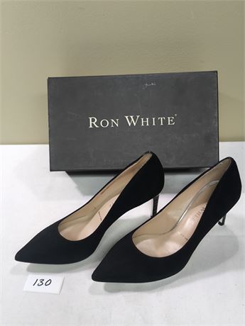 Lot 130 - Women's Pointed-Toe Pumps with Heels Ron White Cindy Weave