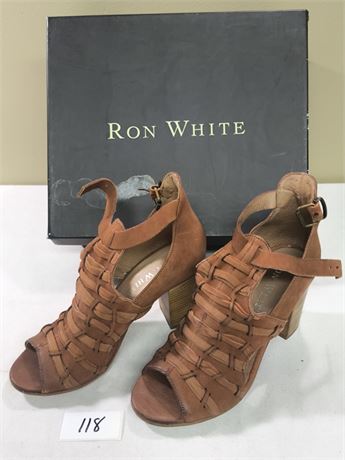 Lot 118 - Women's Suede Strappy Heeled Sandals Ron White Sonata Heel