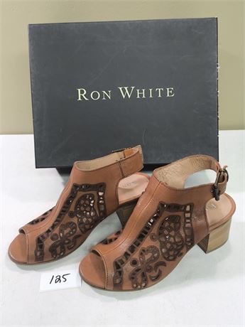 Lot 125 - Women's Heeled Leather Sandals Ron White Sabrina