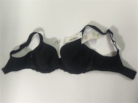 Lot 180 - Simone Perele Promesse Black 3D Plunge Bra