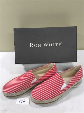 Lot 140 - Women's Espadrille Loafers Ron White Delilah Stripe
