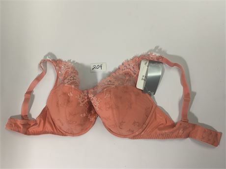 Lot 204 - Simone Perele Wish Push Up Ginger Pink Triangle Bra