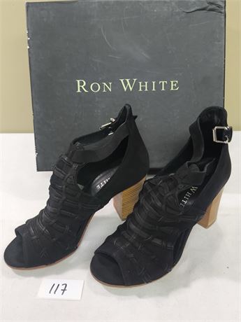 Lot 117 - Women's Suede Strappy Heeled Sandals Ron White Sonata Heel