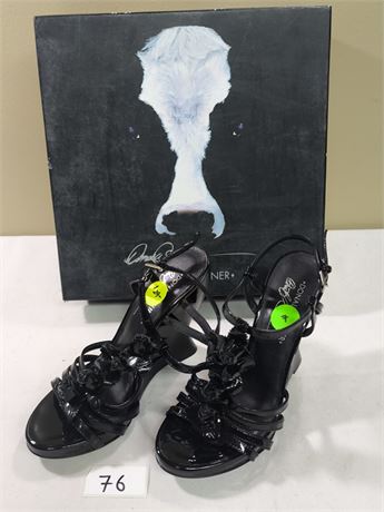 Lot 76 - Women's T-strap Wedge Sandals Donald J Pliner Bambi-0707