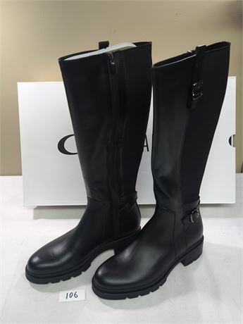 Lot 106 - Women's Black Leather Riding Boots La Canadienne Saint