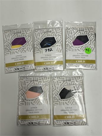 Lot 792 - Synergy Child 2-Pack Face Masks