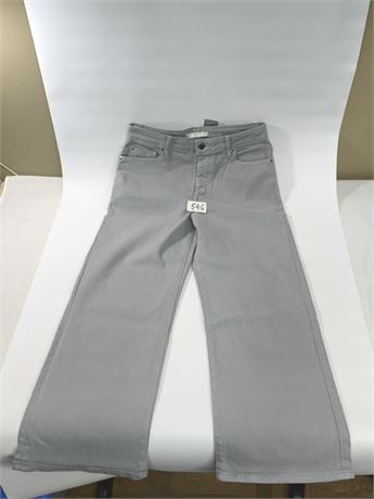 Lot 546 - 28 Fidelity Hyacinth High Wide Crop Womens Denim