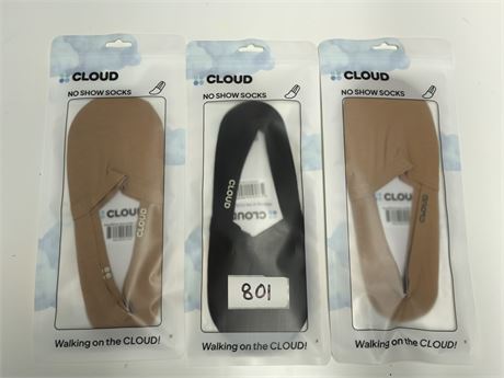 Lot 801 - Cloud Premium No Show Socks