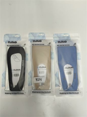 Lot 804 - Cloud Premium No Show Socks