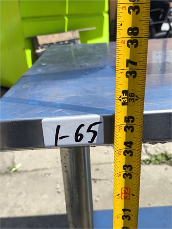 Lot 1-65 - Stainless Steel Table