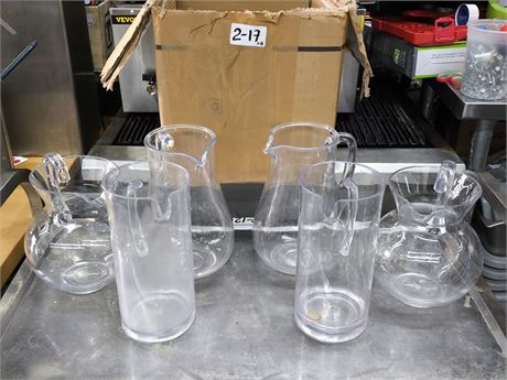 Lot 2-17-Glass Pitchers