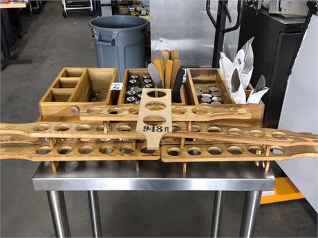 Lot 1-63 - Wood Serving Trays