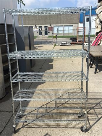 Lot 2-42-Five Shelf Metal Racking