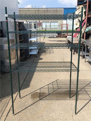 Lot 2-45-Four Shelf Metal Racking