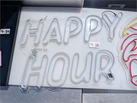 Lot 4-35 - LED Sign "Happy Hour"