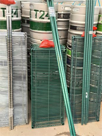 Lot 1-132 - Wheeled Metal Storage Rack