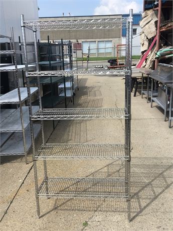 Lot 2-46- Five Shelf Metal Racking