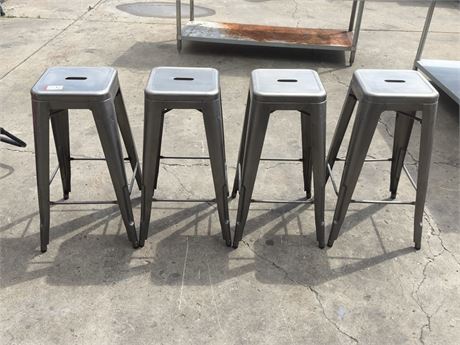 Lot 2-52- Staclable Bar Stools