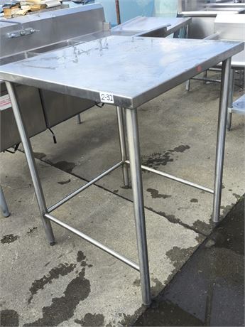 Lot 2-32-Stainless Steel Table