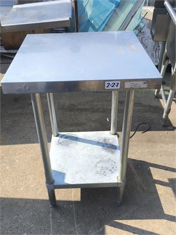Lot 2-27-Stainless Steel Table