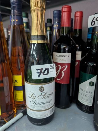 Lot 70 - Sparkling White Wine & Gato Negro Marlot & Monastrell Yecla