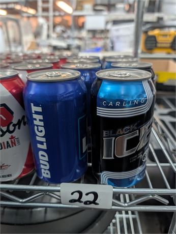 Lot 22 - Bud Light and Carling Black Ice Strong Beer