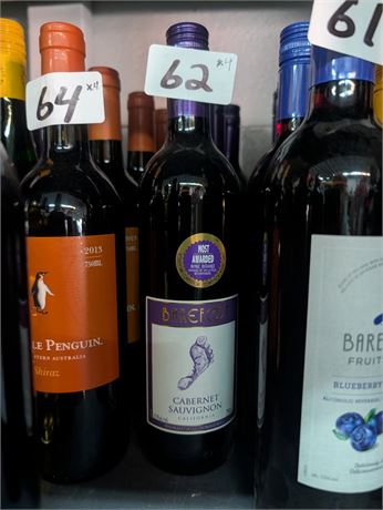 Lot 62 -  Barefoot Cabernet Savignon