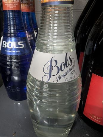Lot 77 - Bols Amsterdam Triple Sec and Bols Blue Liqueurs