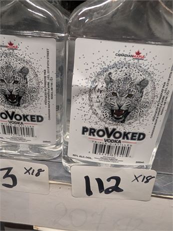 Lot 112 - Provoked Vodka